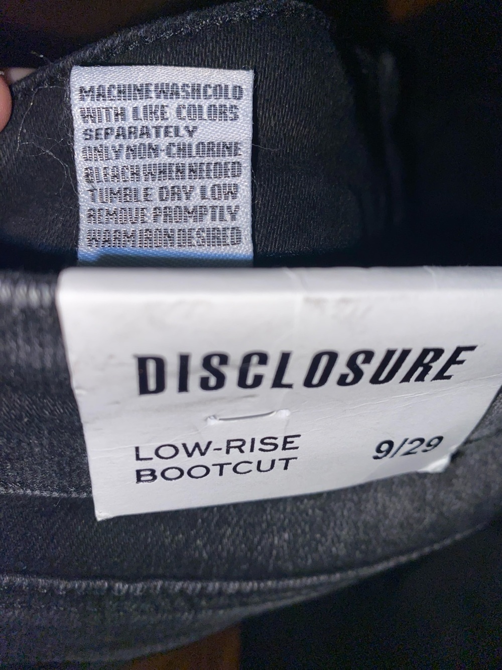 NWT | Disclosure Low Rise Bootcut Black Women’s Jeans | Size 9/29 - Picture 8 of 9